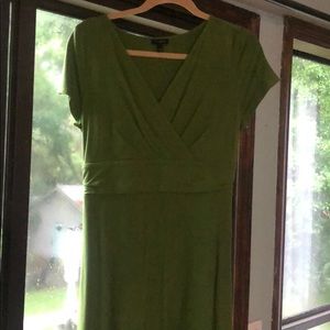 Talbots faux wrap knit dress- L